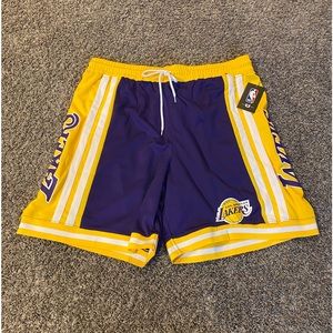 Official NBA Los Angeles Lakers shorts
